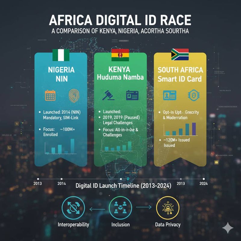 Africa's Digital ID Race: A Comparison of Kenya, Nigeria, South Africa 