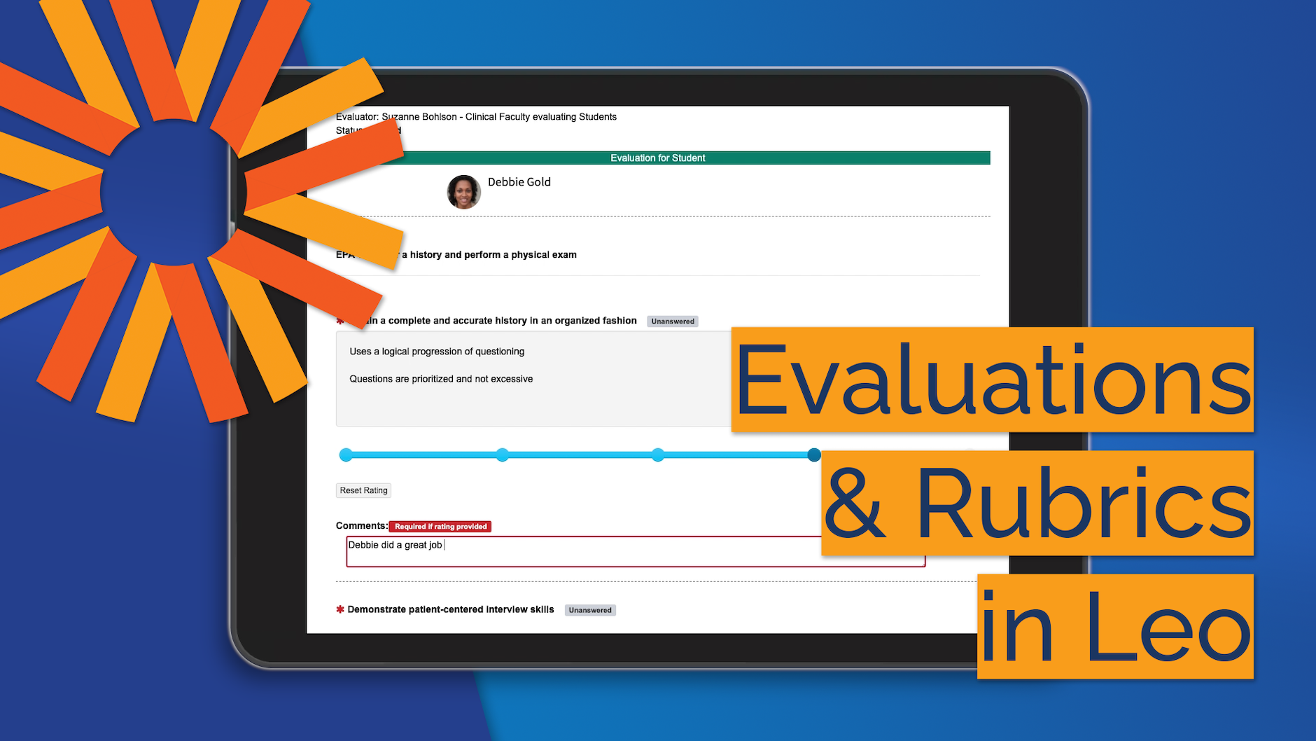 Evaluations & Rubrics in Leo