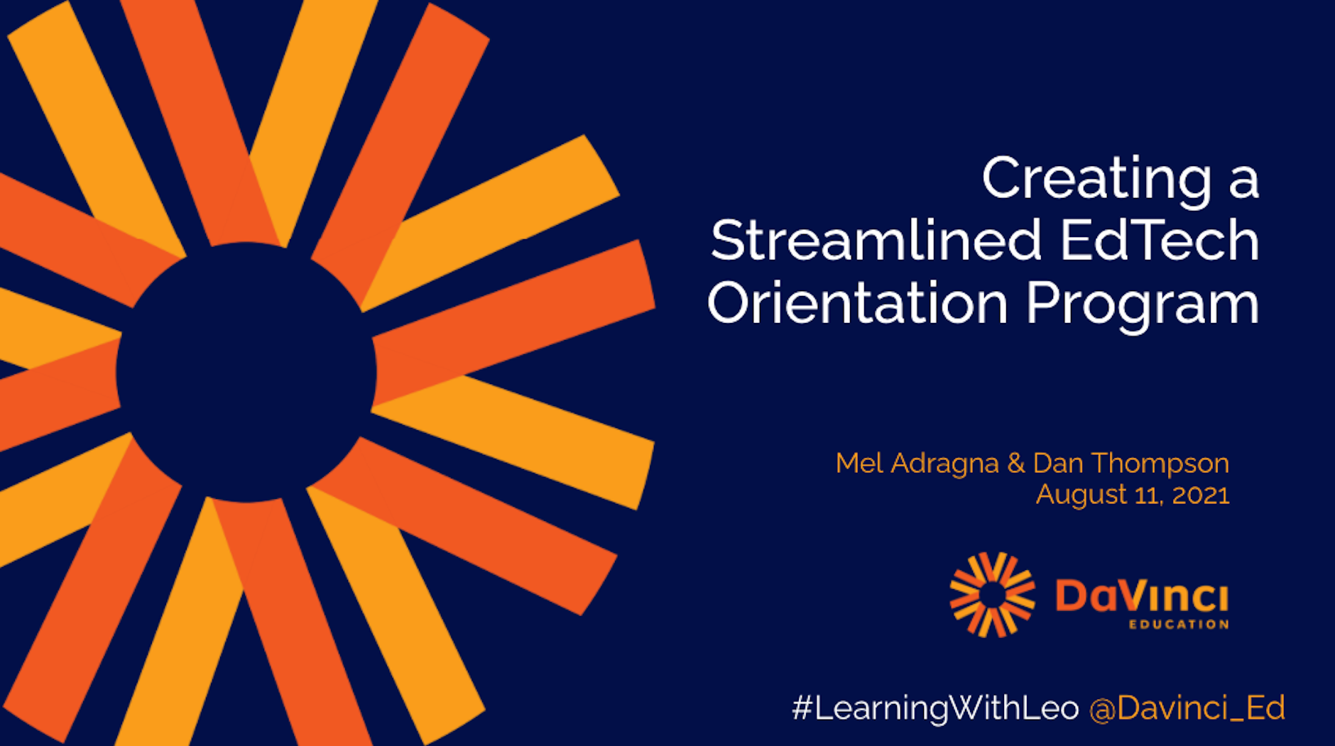 Creating a Streamlined EdTech Orientation Program