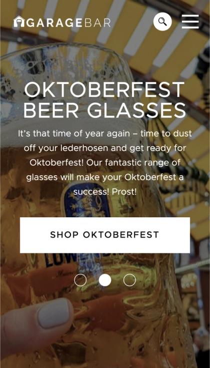 Garage Bar - Oktoberfest Beer Glasses