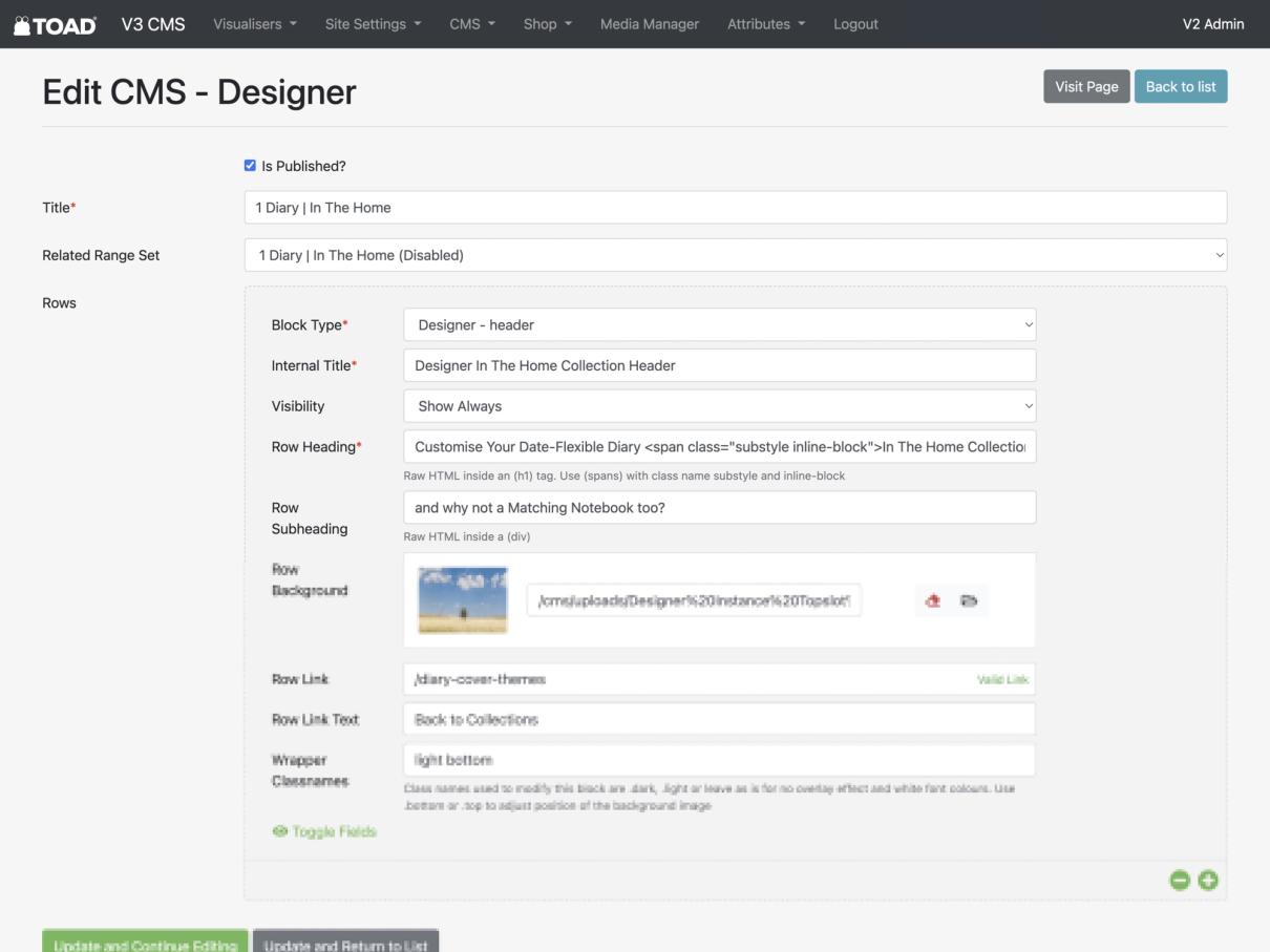 Toad - Edit CMS Designer Desktop
