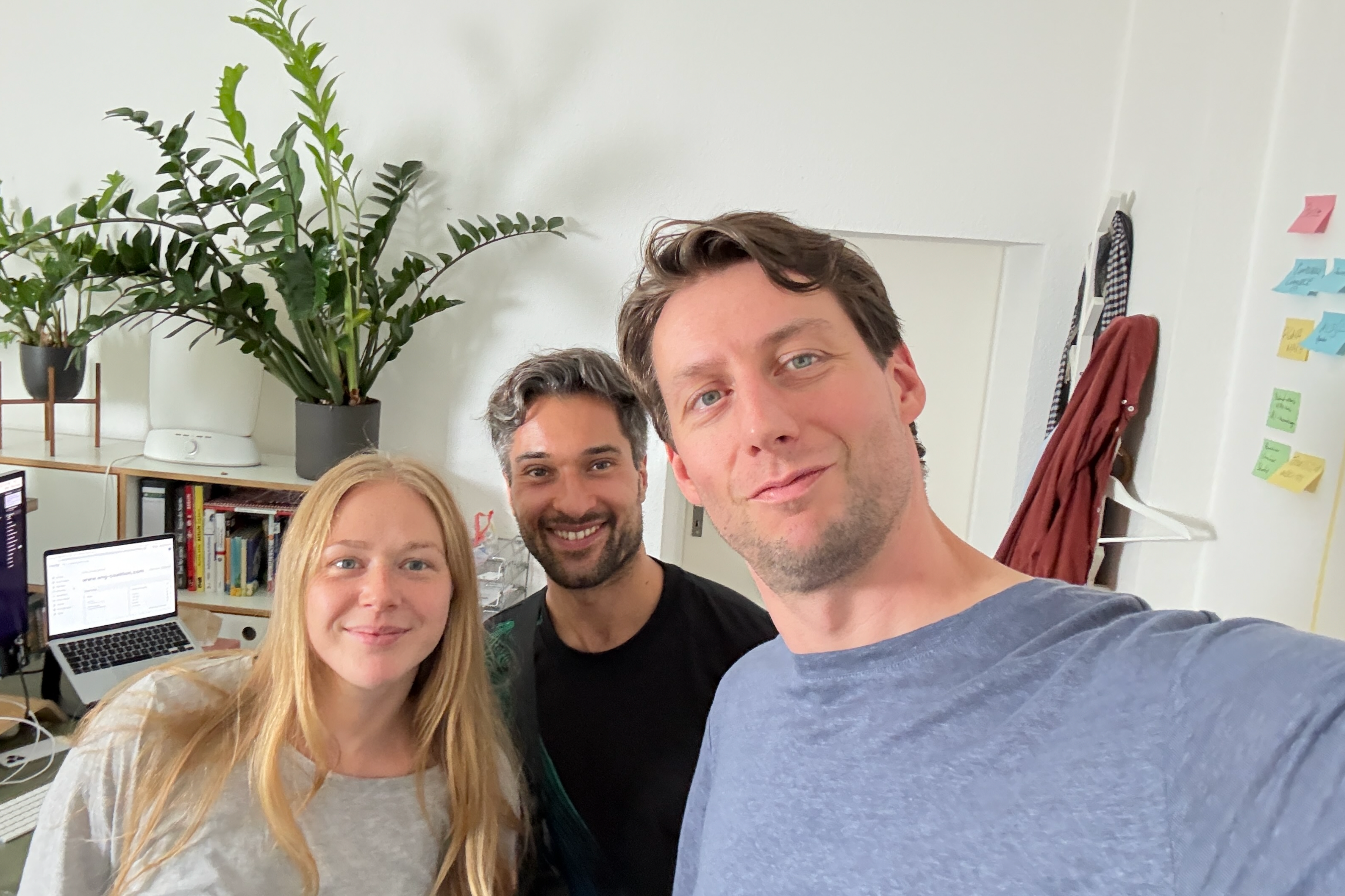 The team at the old office