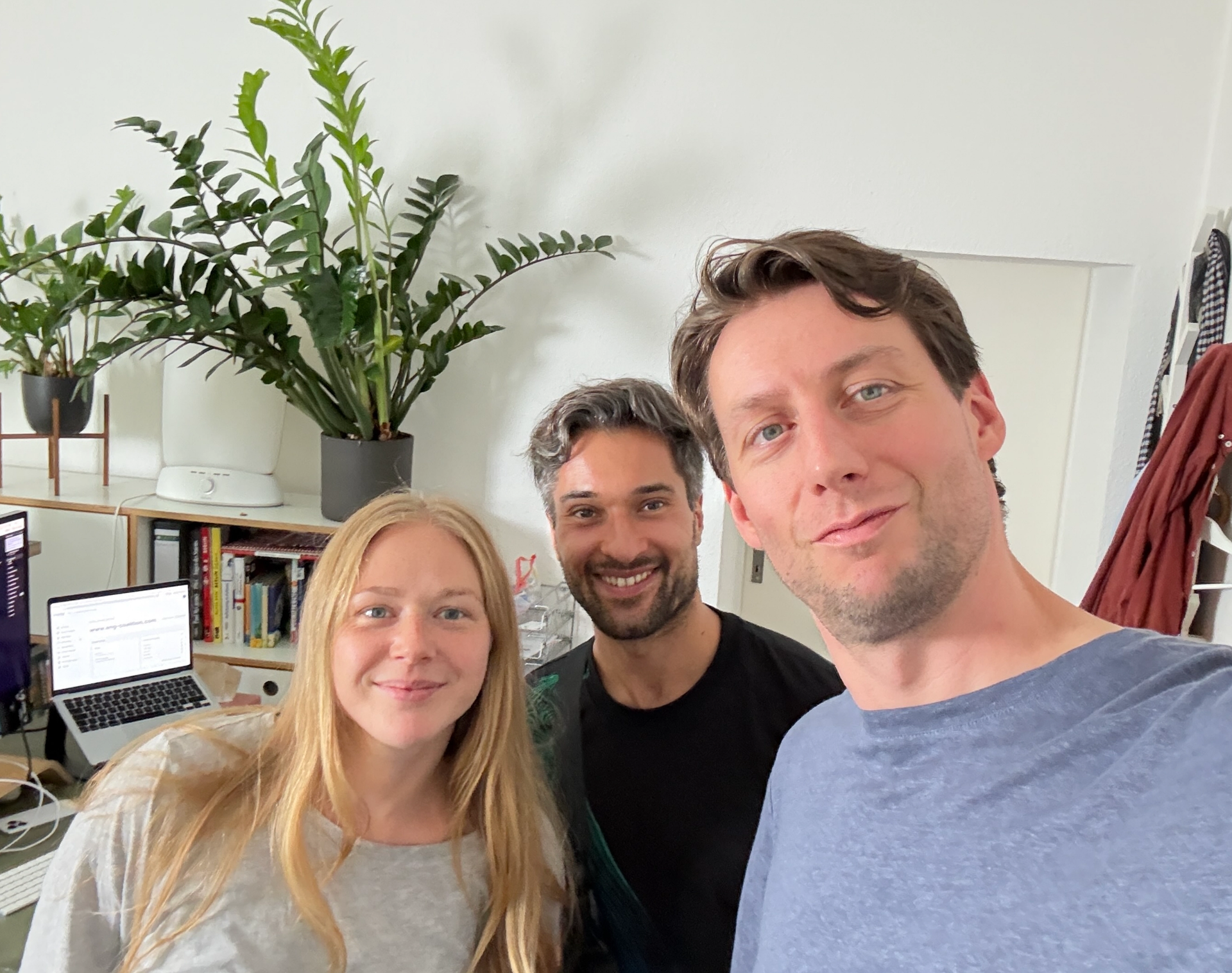 The team at the old office