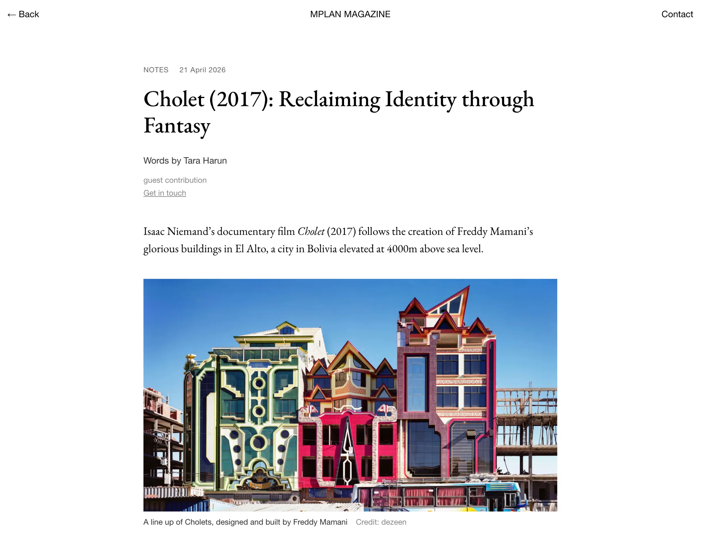 MPLAN Mag Website — 2