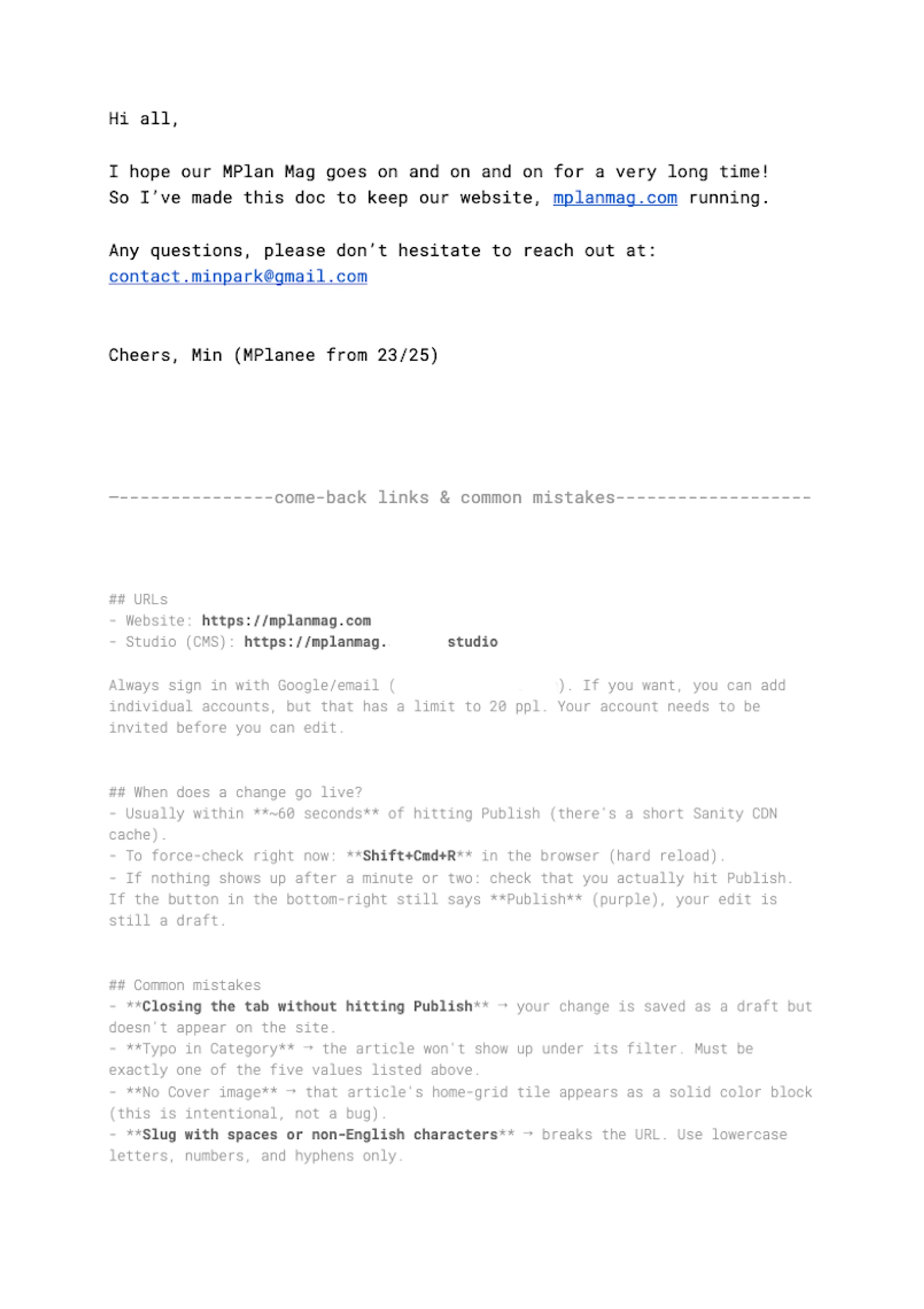 MPLAN Mag Website — 3