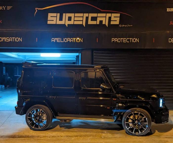 Vitres teintées film céramique — réalisation SuperCars Maroc, Casablanca