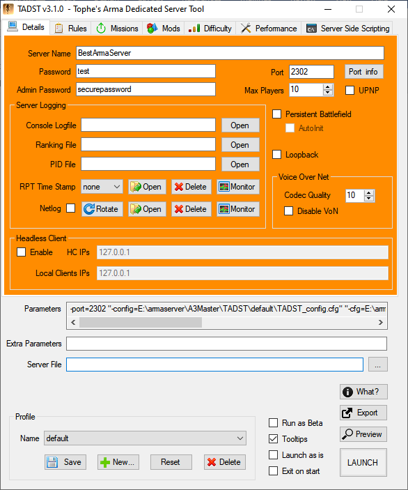 how to host an arma 3 server with hamachi