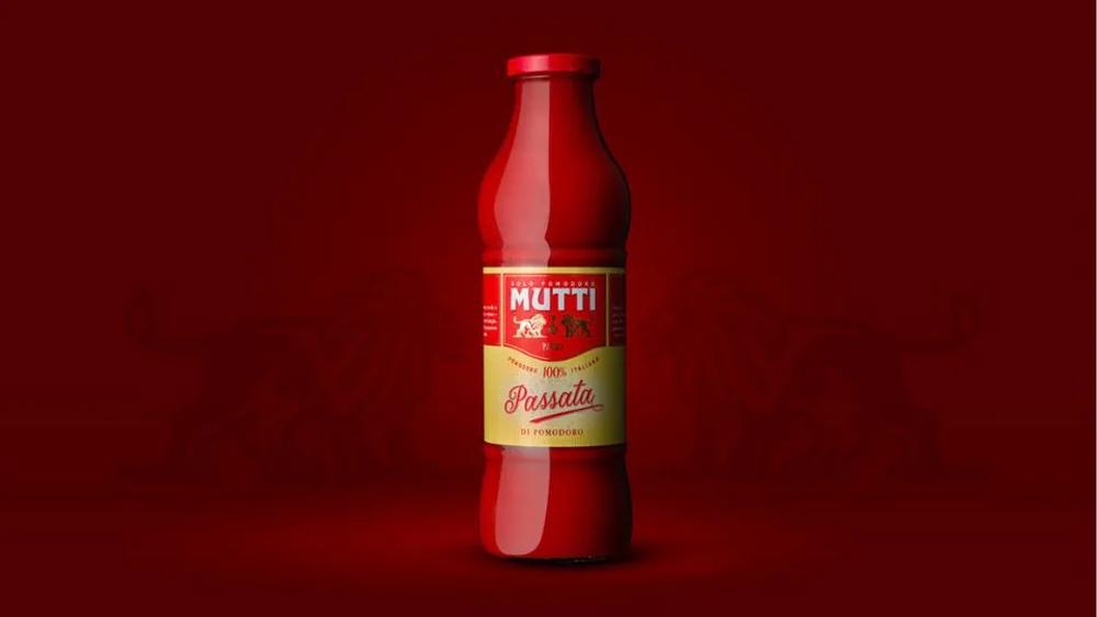 Mutti Passata bottle