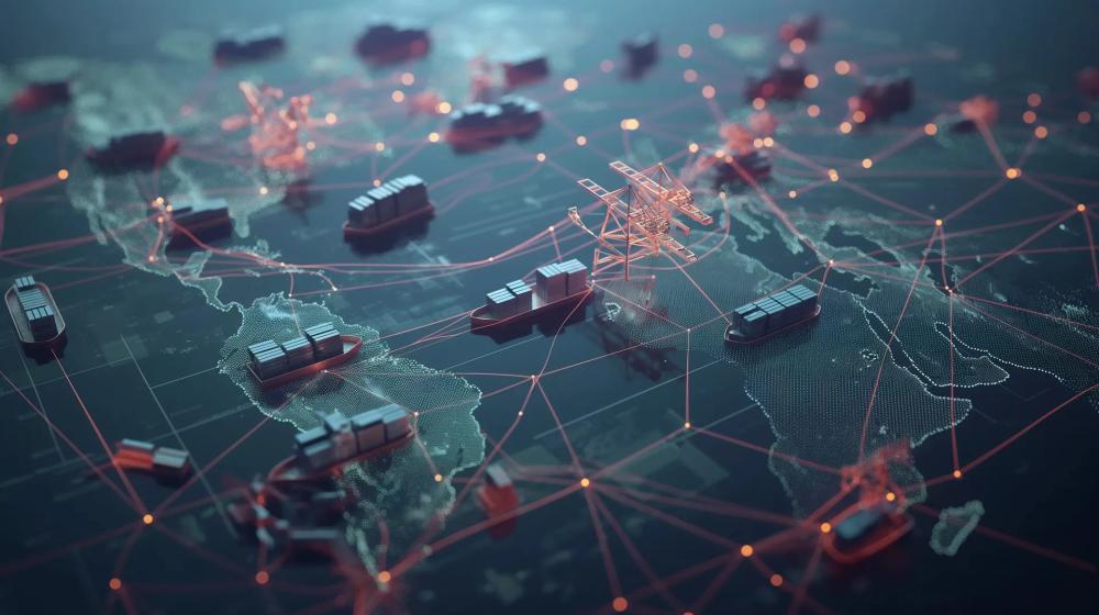 Digital supply chain map