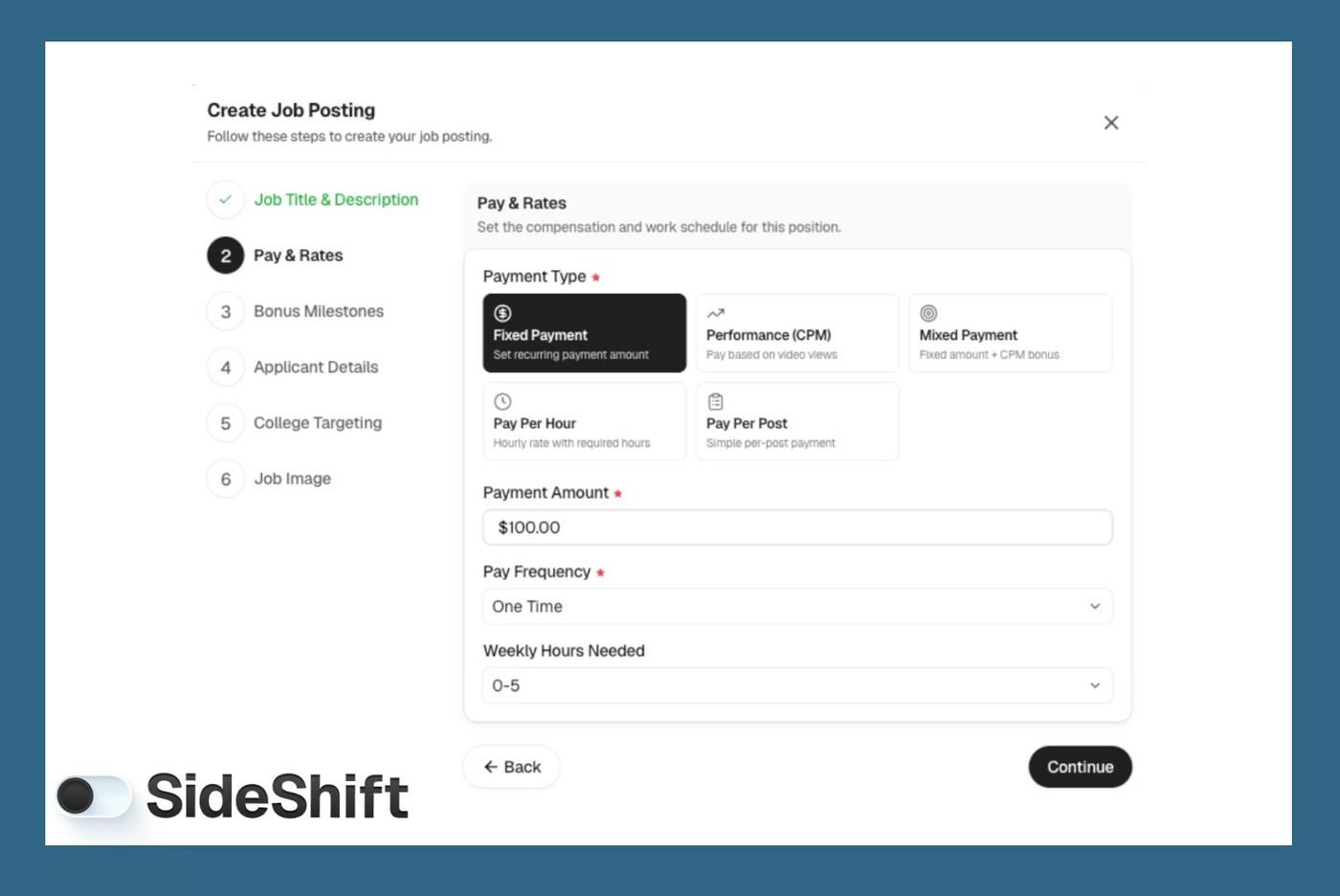 Decide you pricing structure