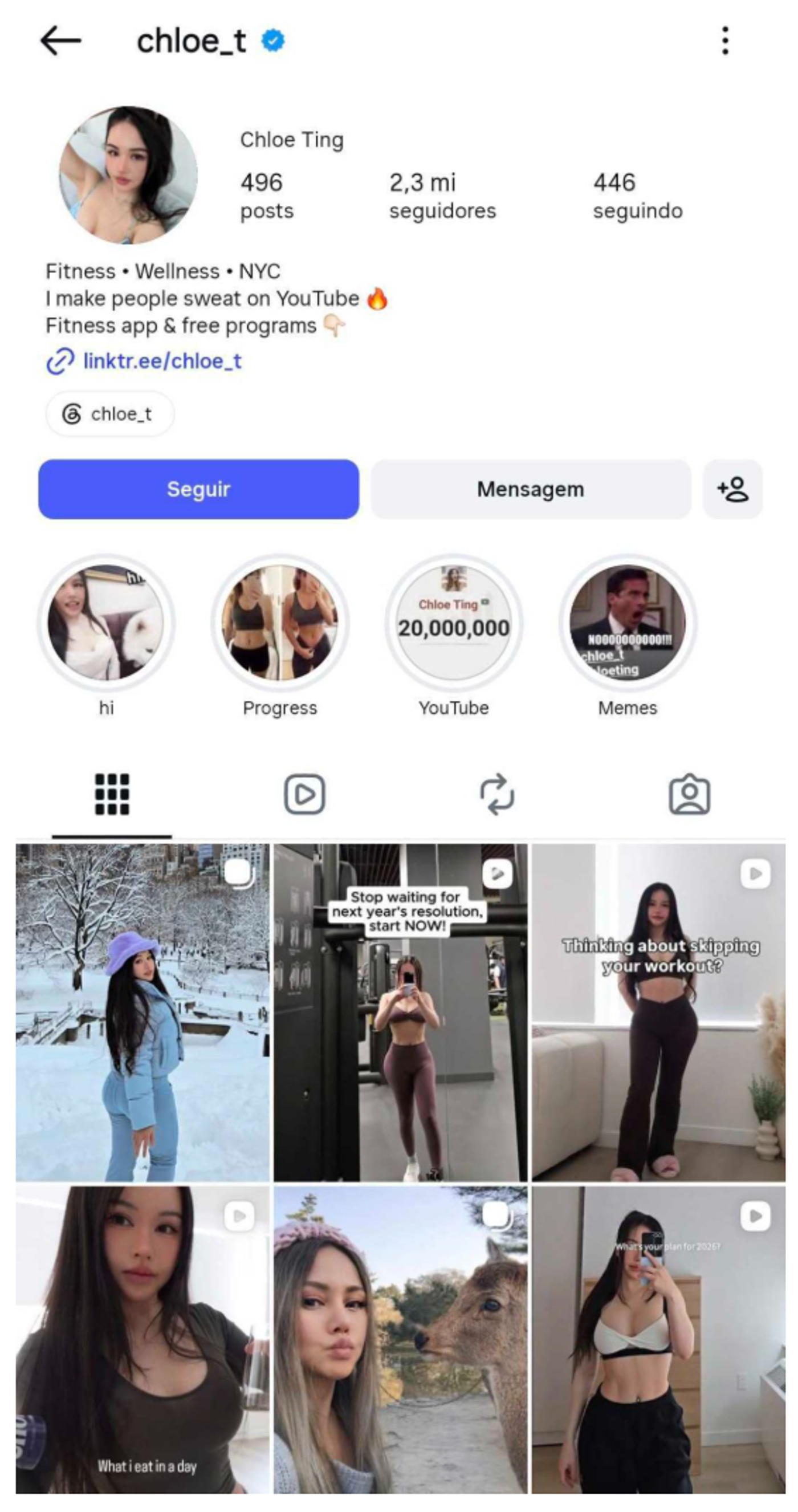 Mega influencers (1 million+ followers)