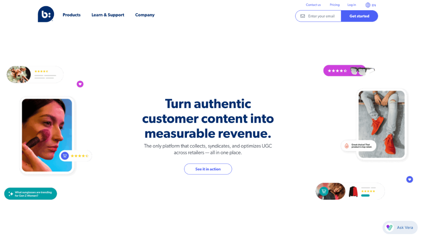 Bazaarvoice for converting product page traffic through UGC and reviews