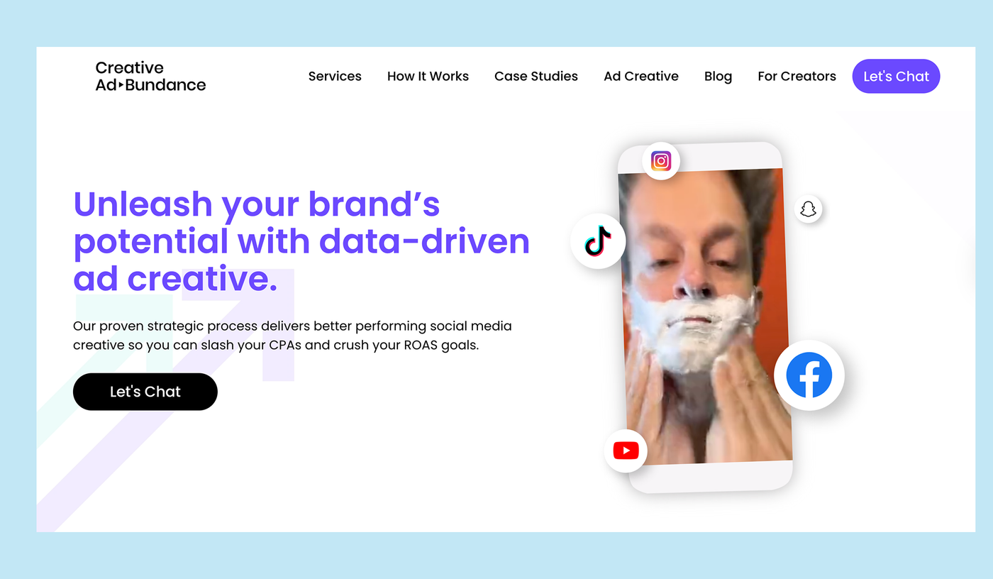 Creative AdBundance Homepage