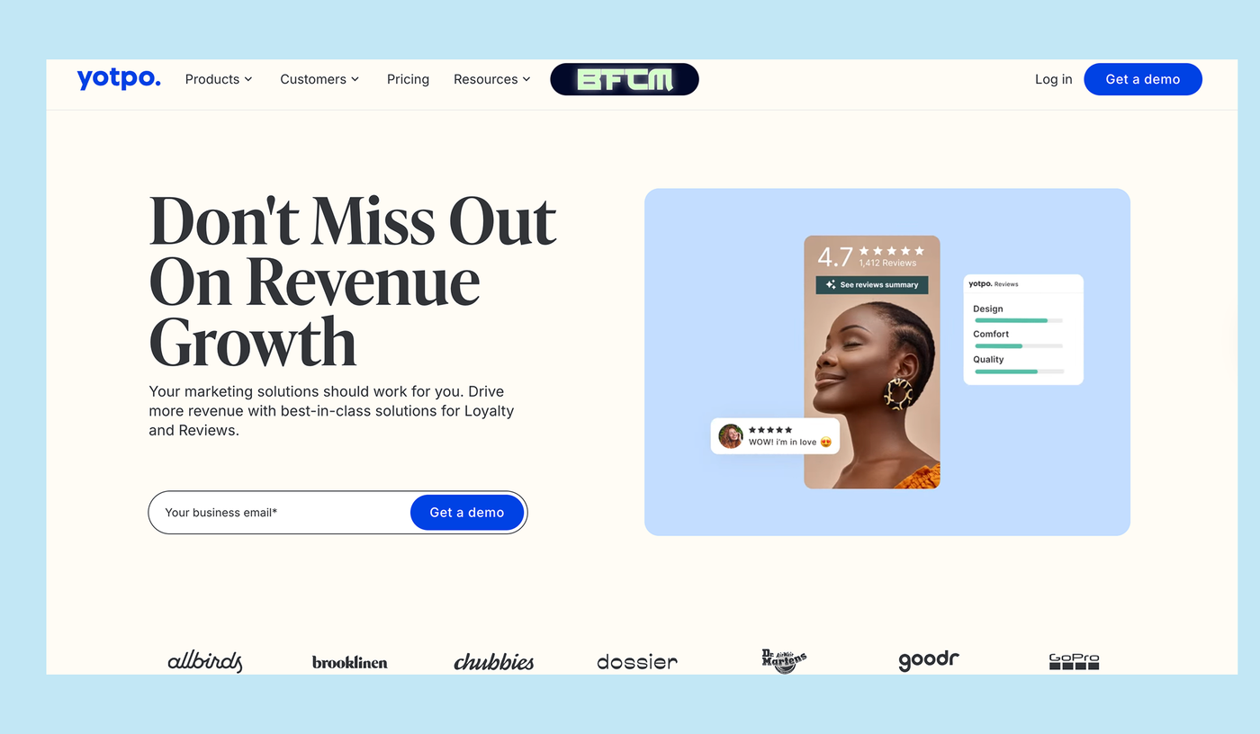 Yotpo Homepage