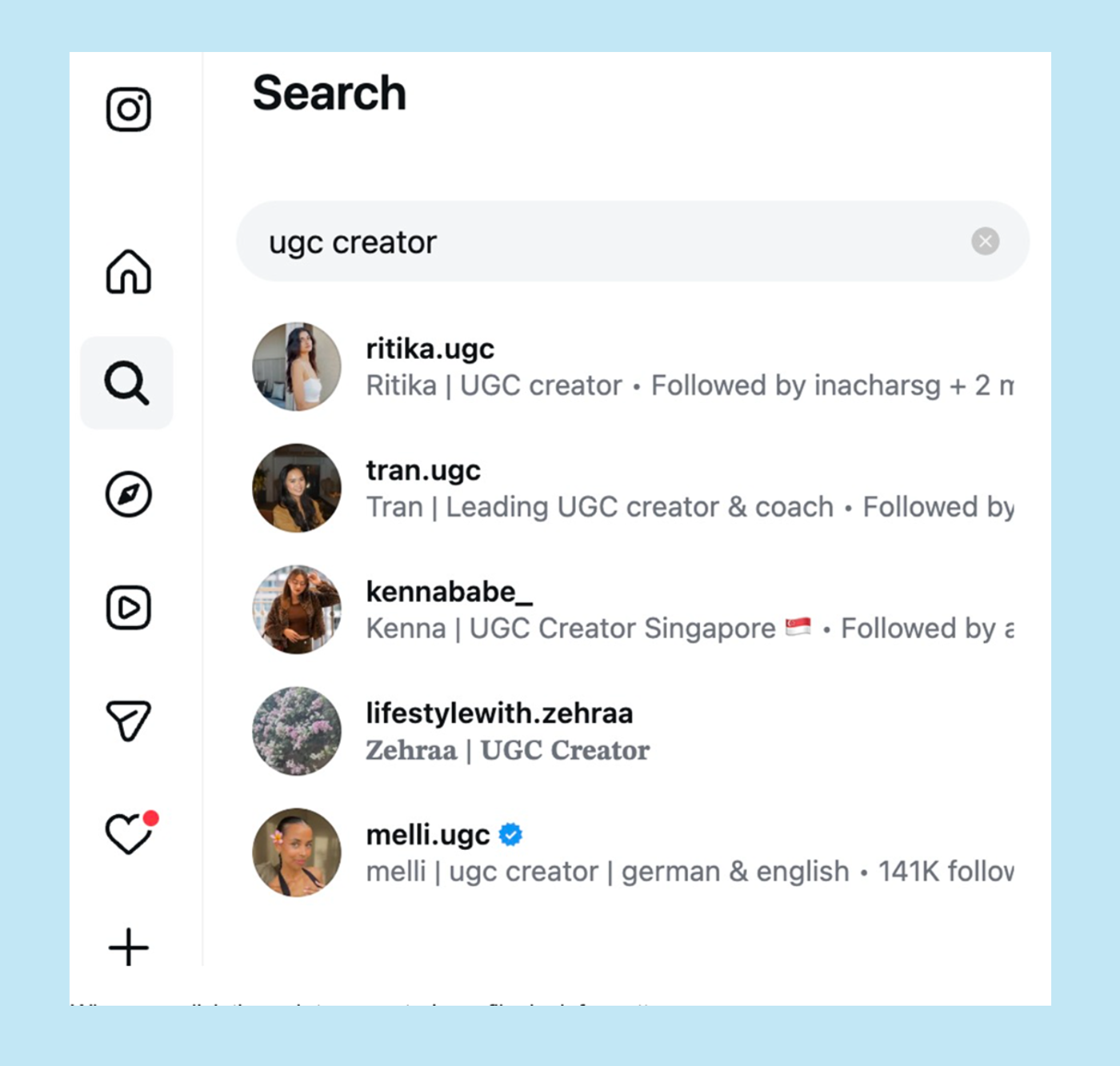 Find UGC Creators Through Organic Platform Search
