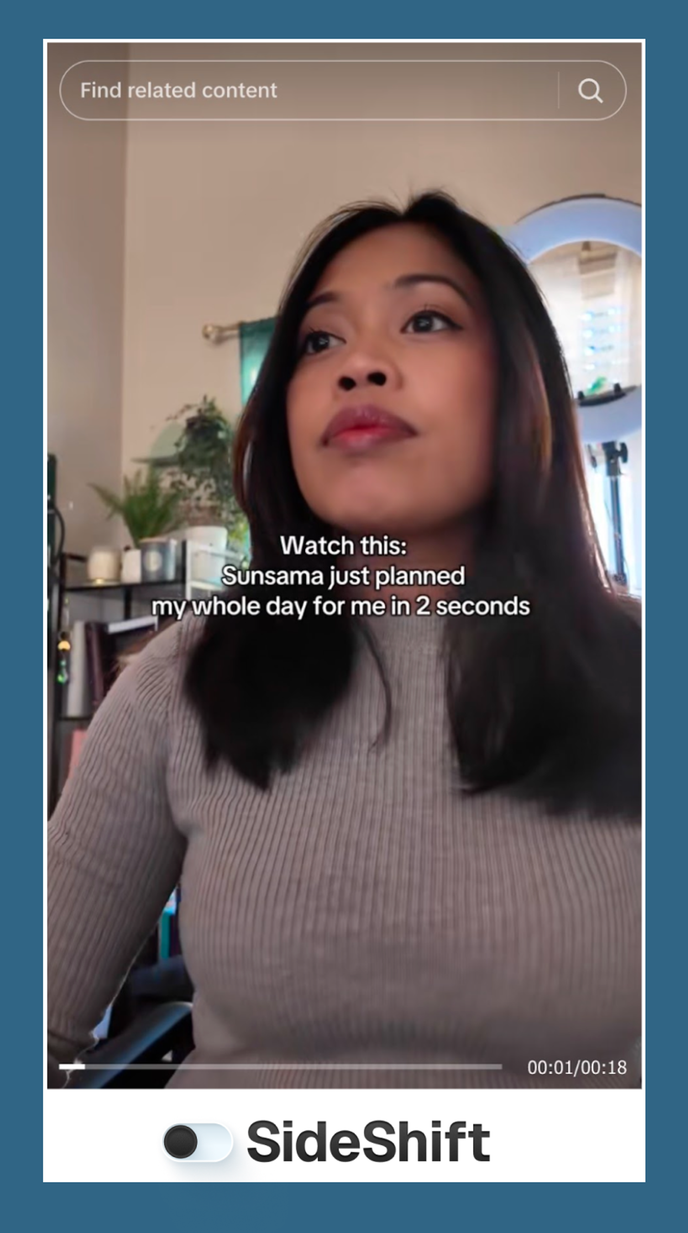 UGC video created for a productivity app 