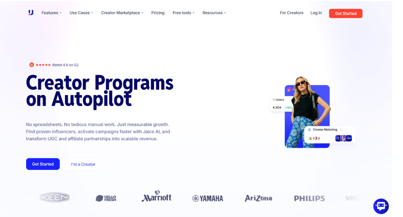 Upfluence for brands that want automated campaigns and AI-assisted creator matching based on customer data