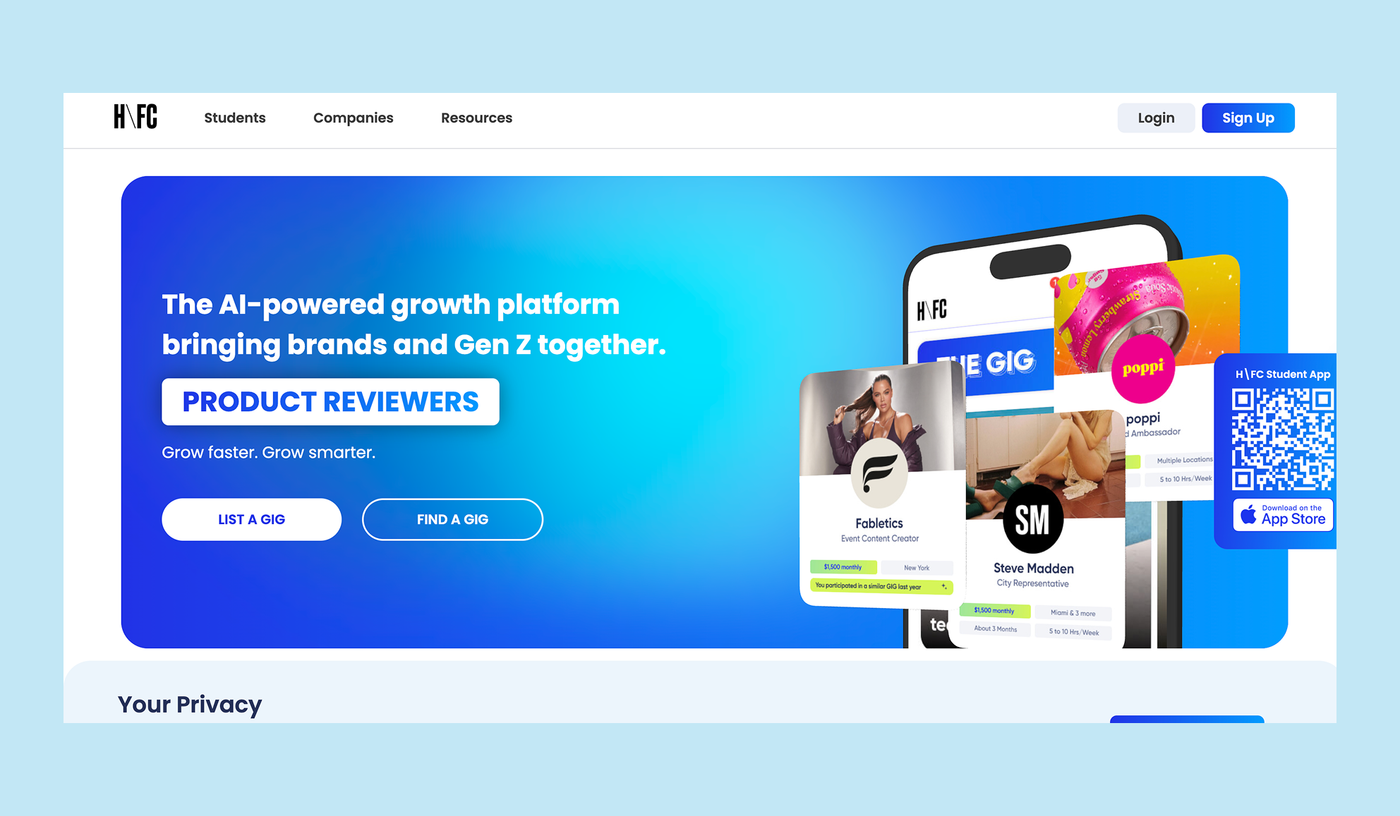 Home From College Homepage