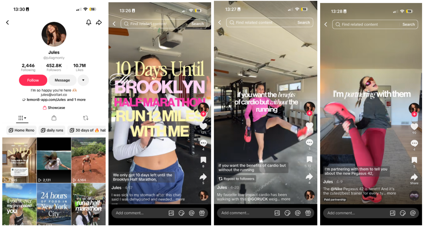 TikTok Fitness Influencers