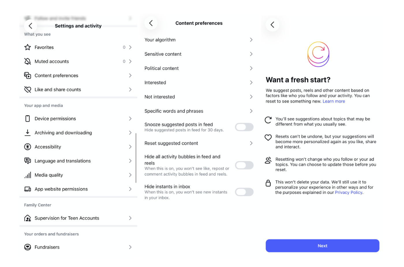 How Do You Reset Your Instagram Algorithm Step by Step?