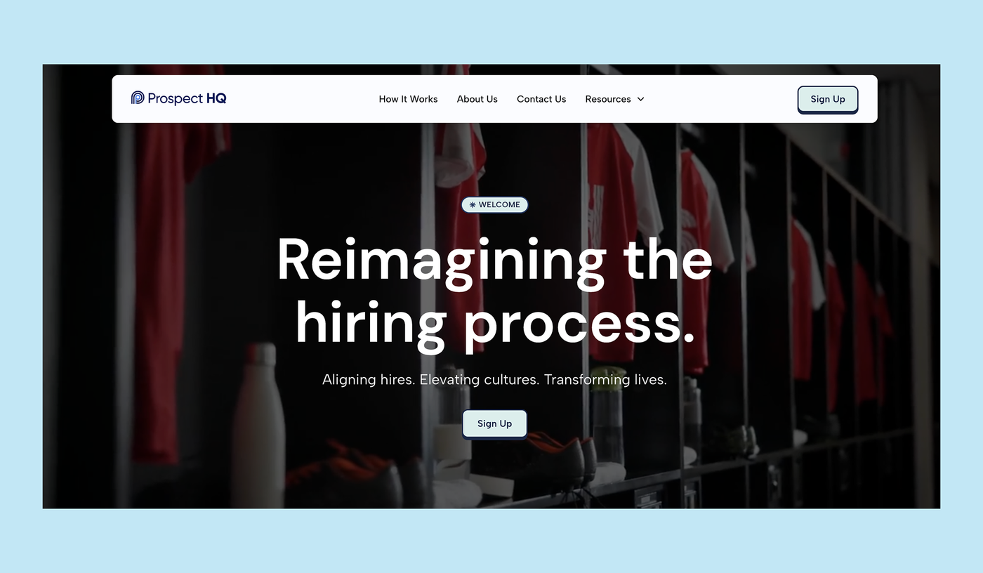 Prospect HQ Homepage