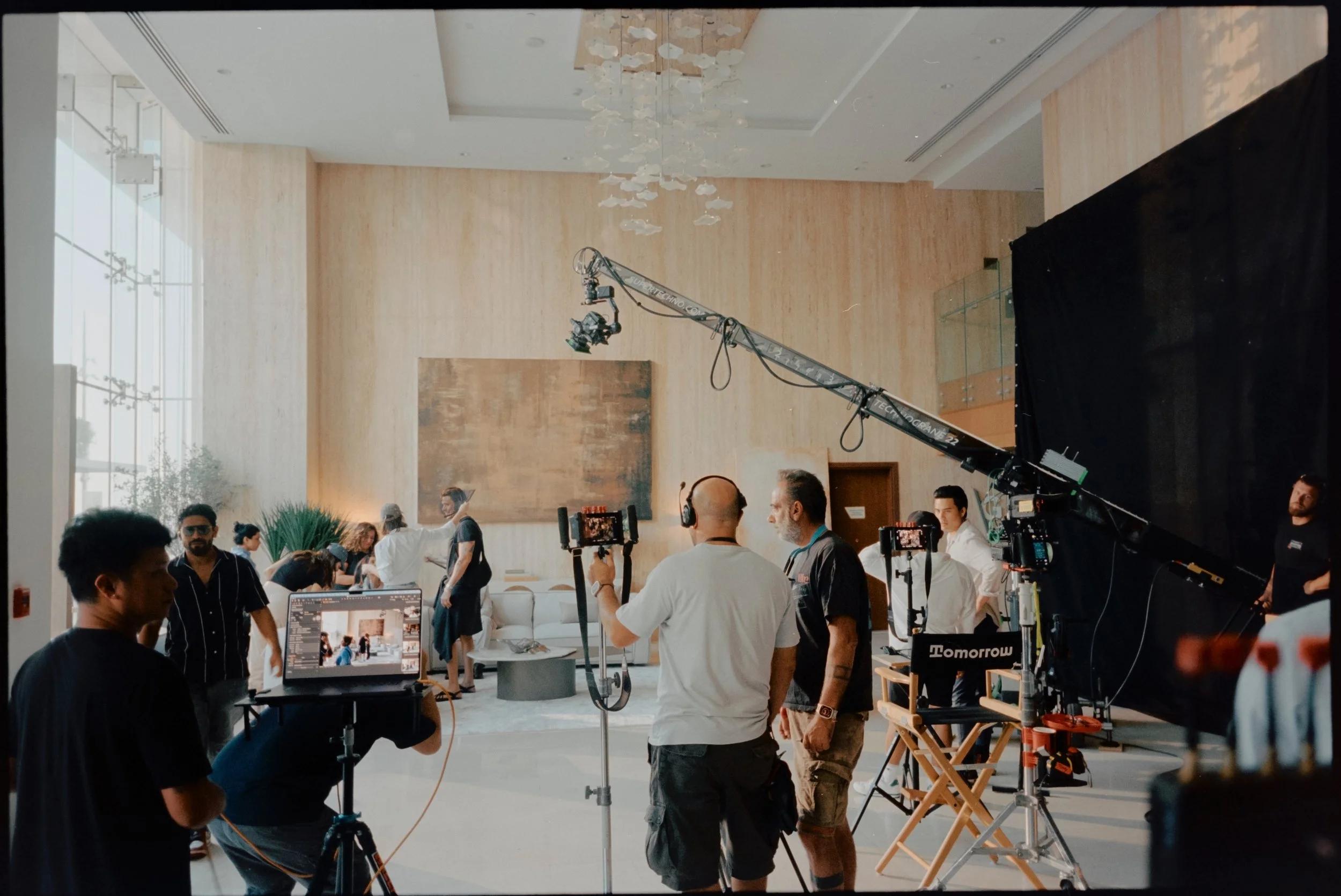 Behind the scenes