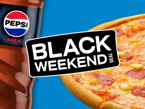 Selected large pizzas in the classic kategori + 1.5 L soda