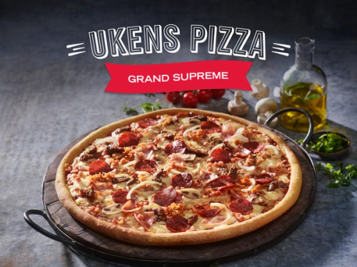 Pizza of the week is a large Grand Supreme