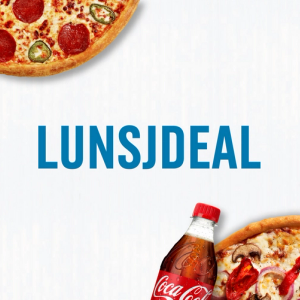Liten pizza + 0,5L brus!