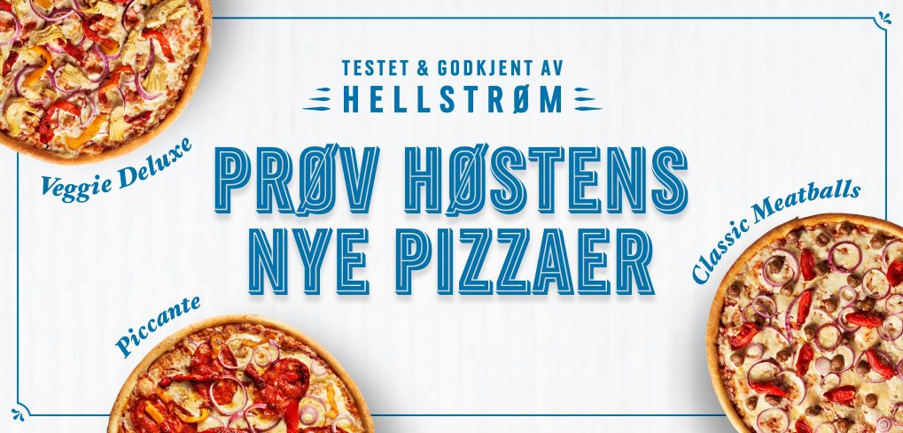 Prøv høstens nye pizzaer!