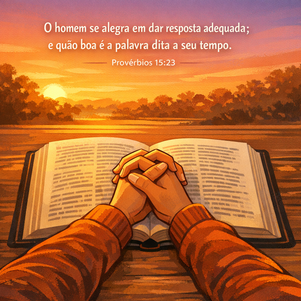 Versículo bíblico do dia - Provérbios 15:23