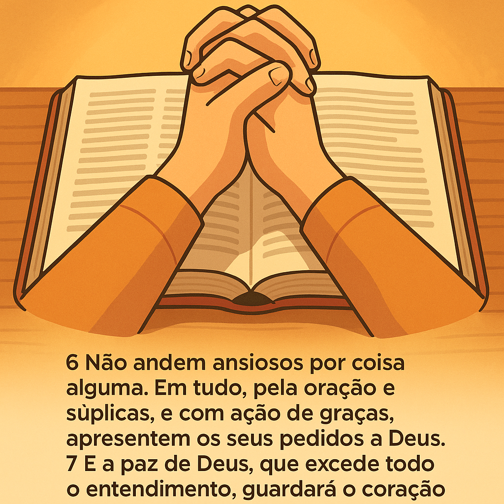 Versículo bíblico do dia - Filipenses 4:6-7