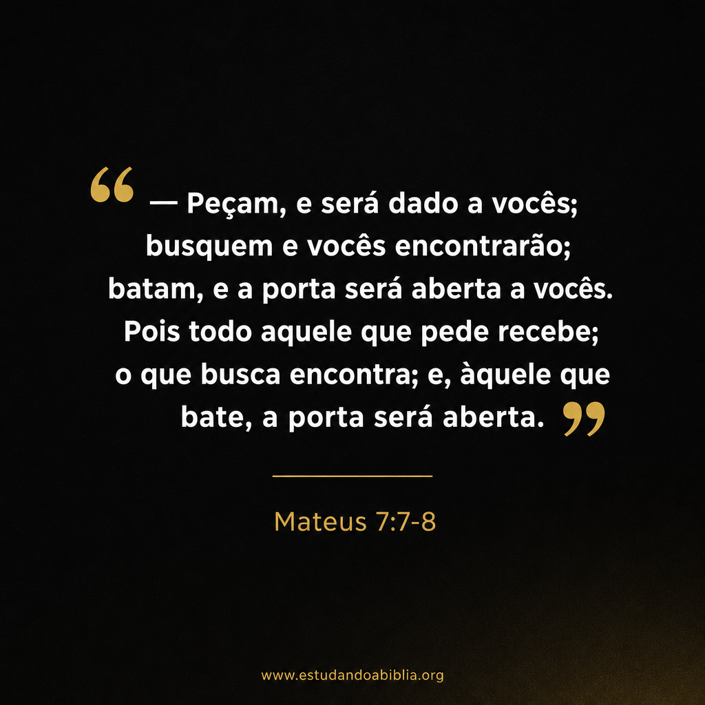 Mateus 7:7-8