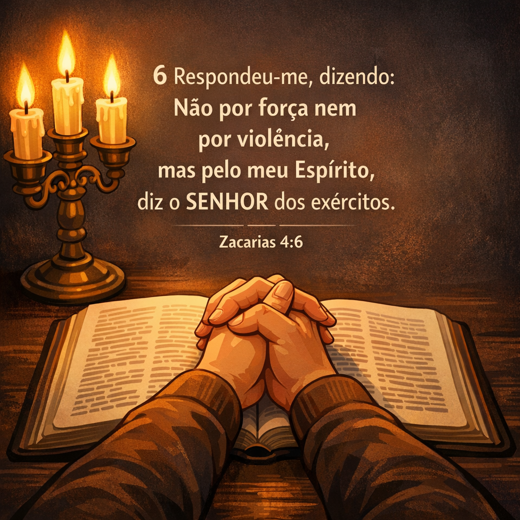 Versículo bíblico do dia - Zacarias 4:6