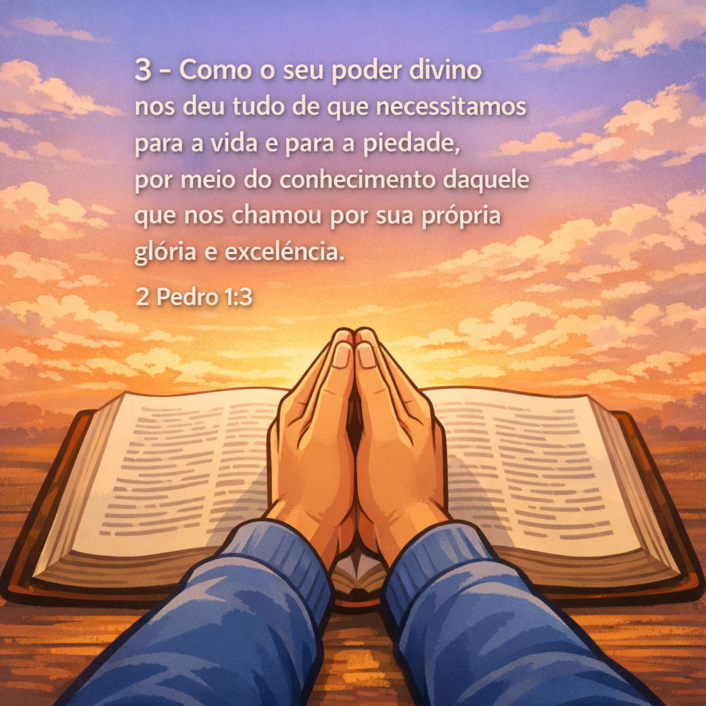 Versículo bíblico do dia - 2 Pedro 1:3