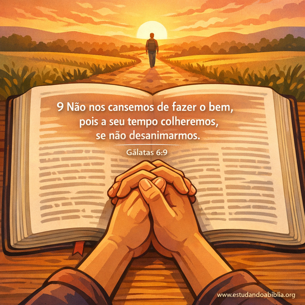 Versículo bíblico do dia - Gálatas 6:9