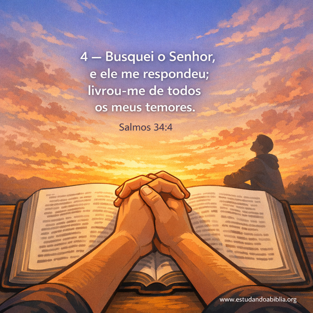 Versículo bíblico do dia - Salmos 34:4