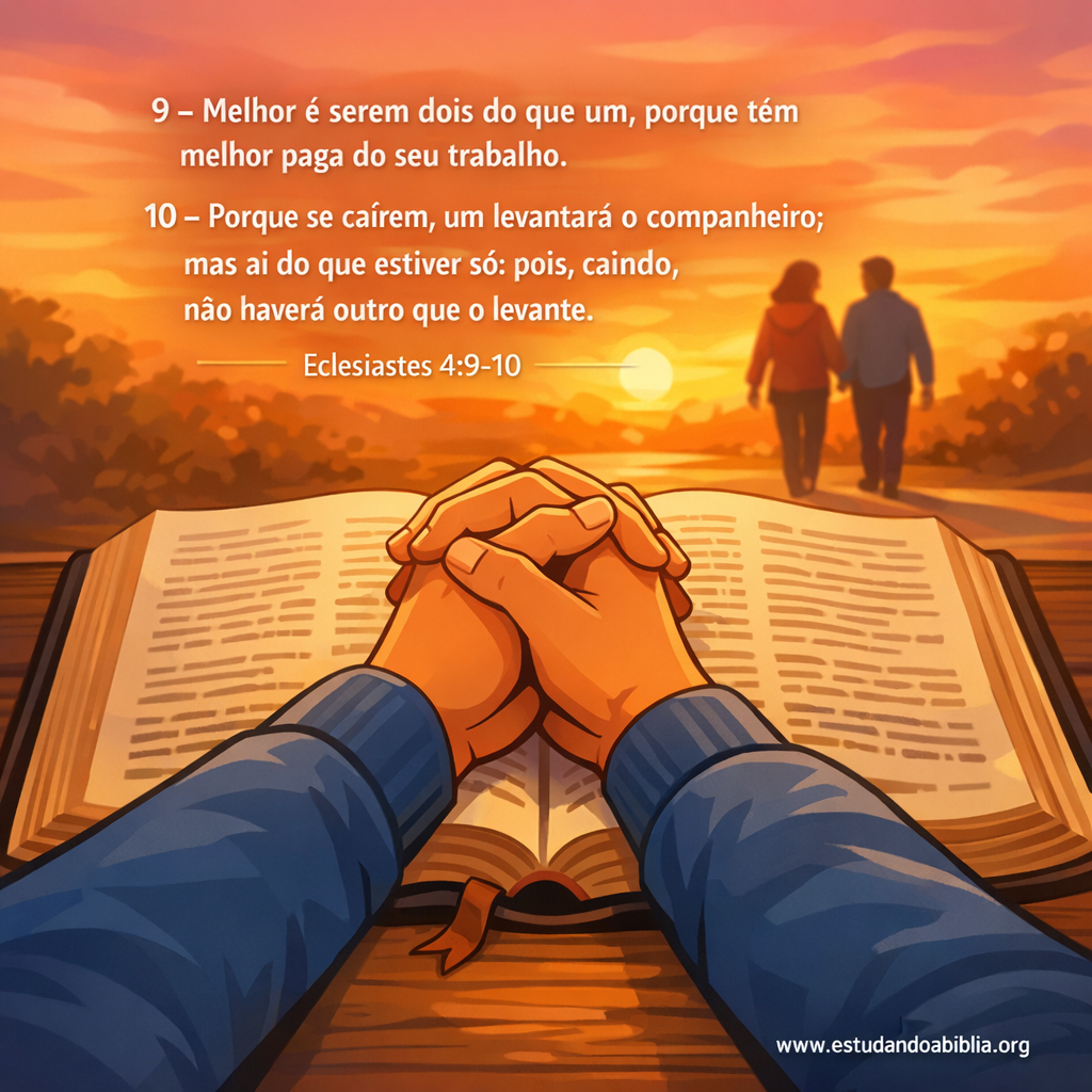 Versículo bíblico do dia - Eclesiastes 4:9-10