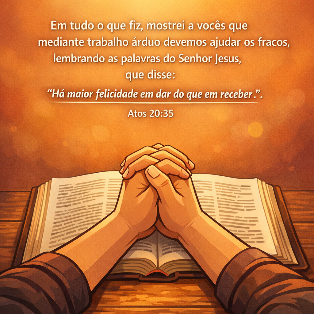 Versículo bíblico do dia - Atos 20:35