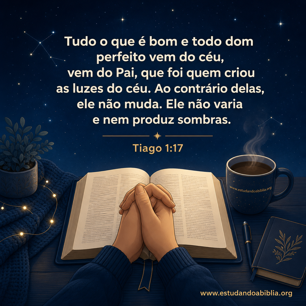Versículo bíblico do dia - Tiago 1:17