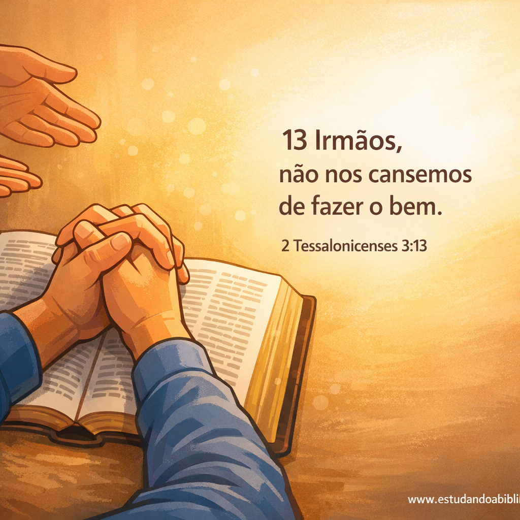 Versículo bíblico do dia - 2 Tessalonicenses 3:13