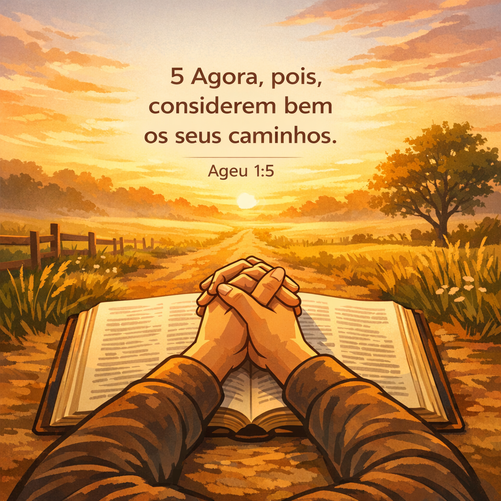 Versículo bíblico do dia - Ageu 1:5