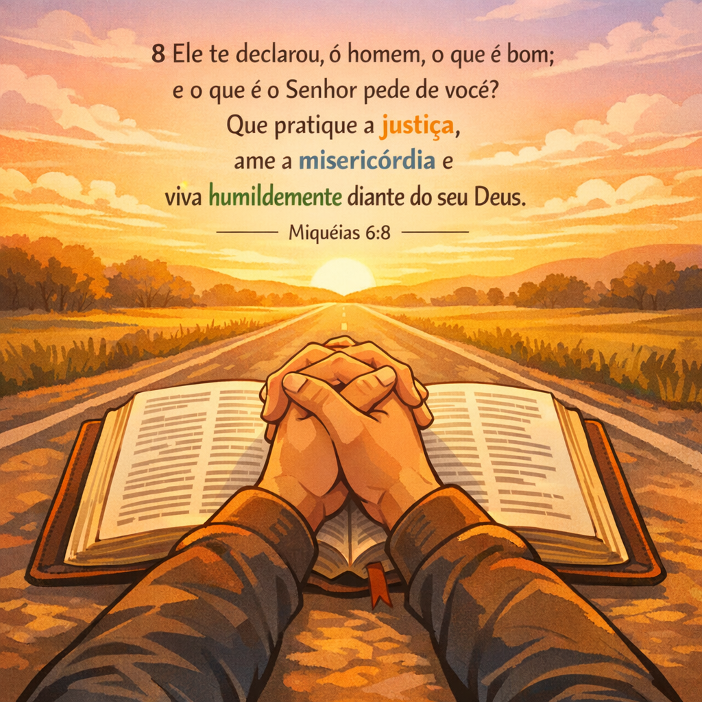 Versículo bíblico do dia - Miquéias 6:8