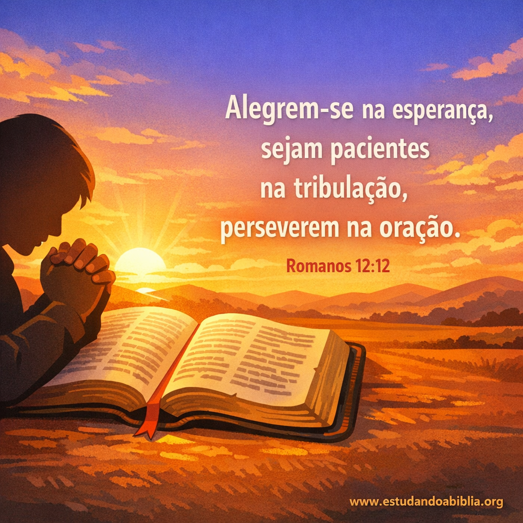 Versículo bíblico do dia - Romanos 12:12