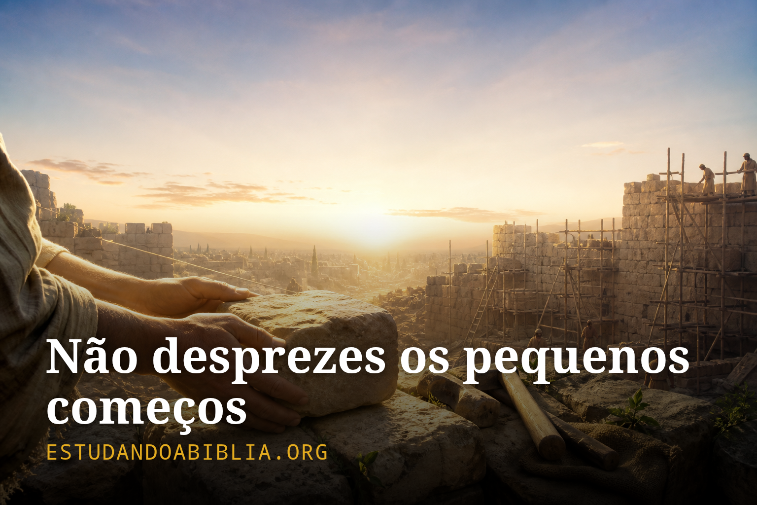 Não Desprezes os Pequenos Começos: Fé e Restauração em Zacarias