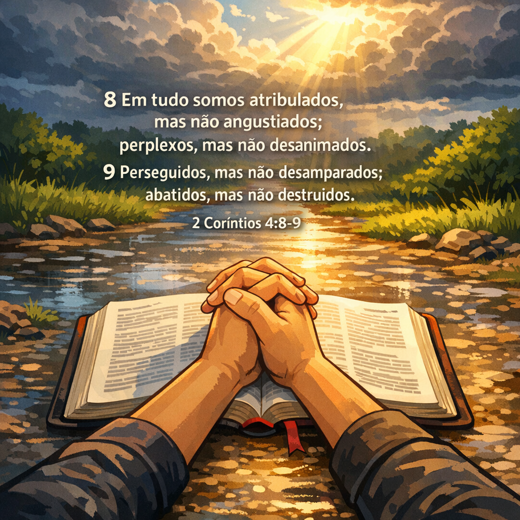 Versículo bíblico do dia - 2 Coríntios 4:8-9
