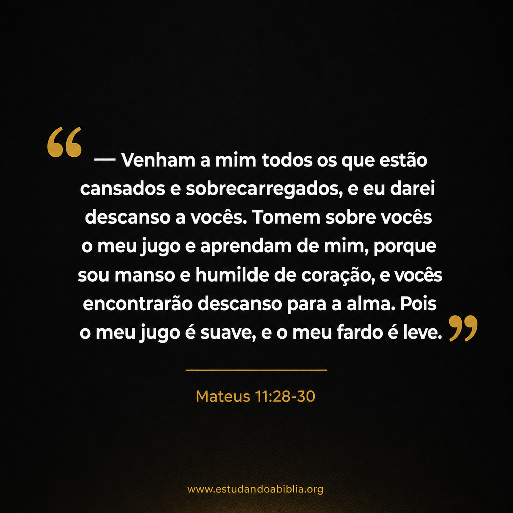 Mateus 11:28-30