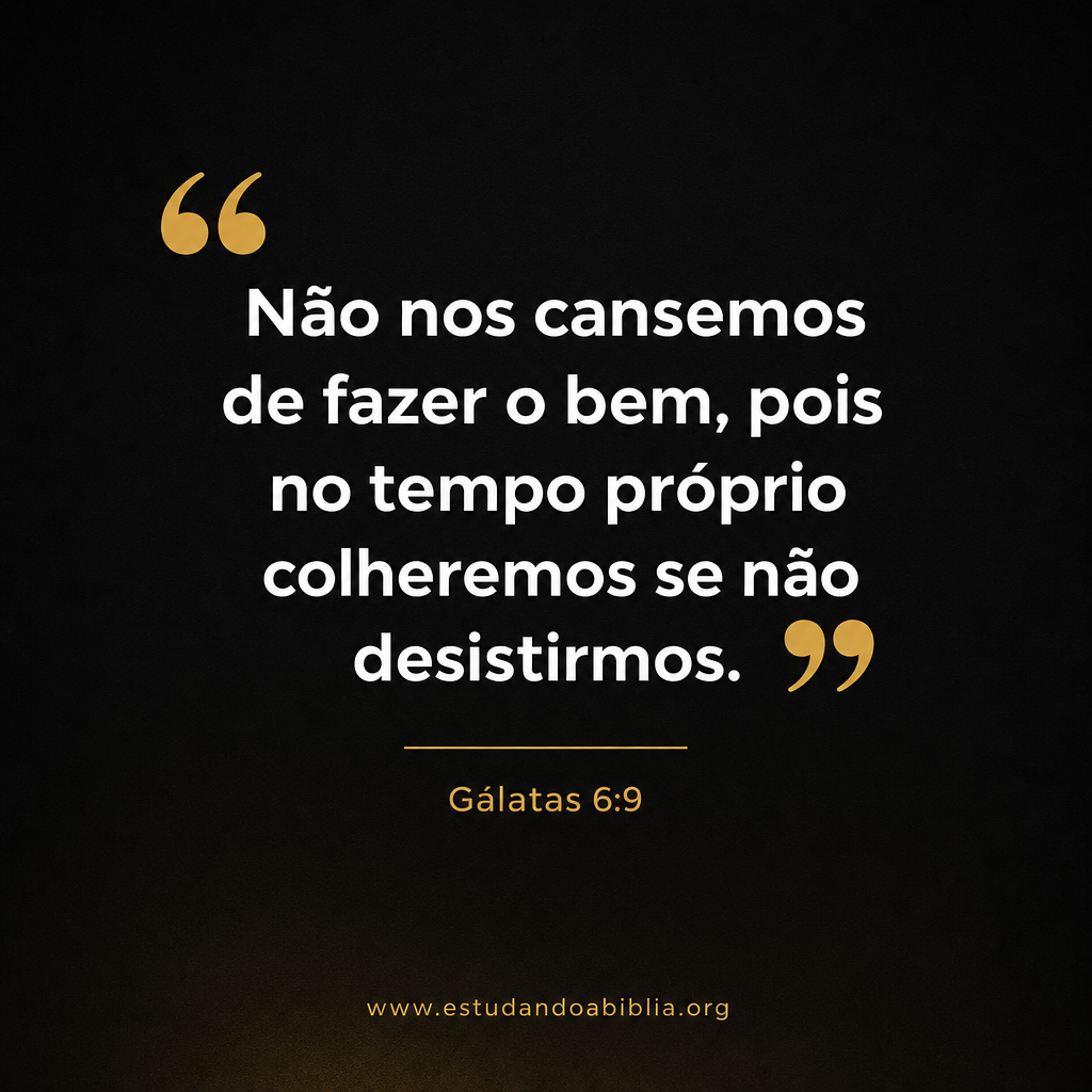 Gálatas 6:9