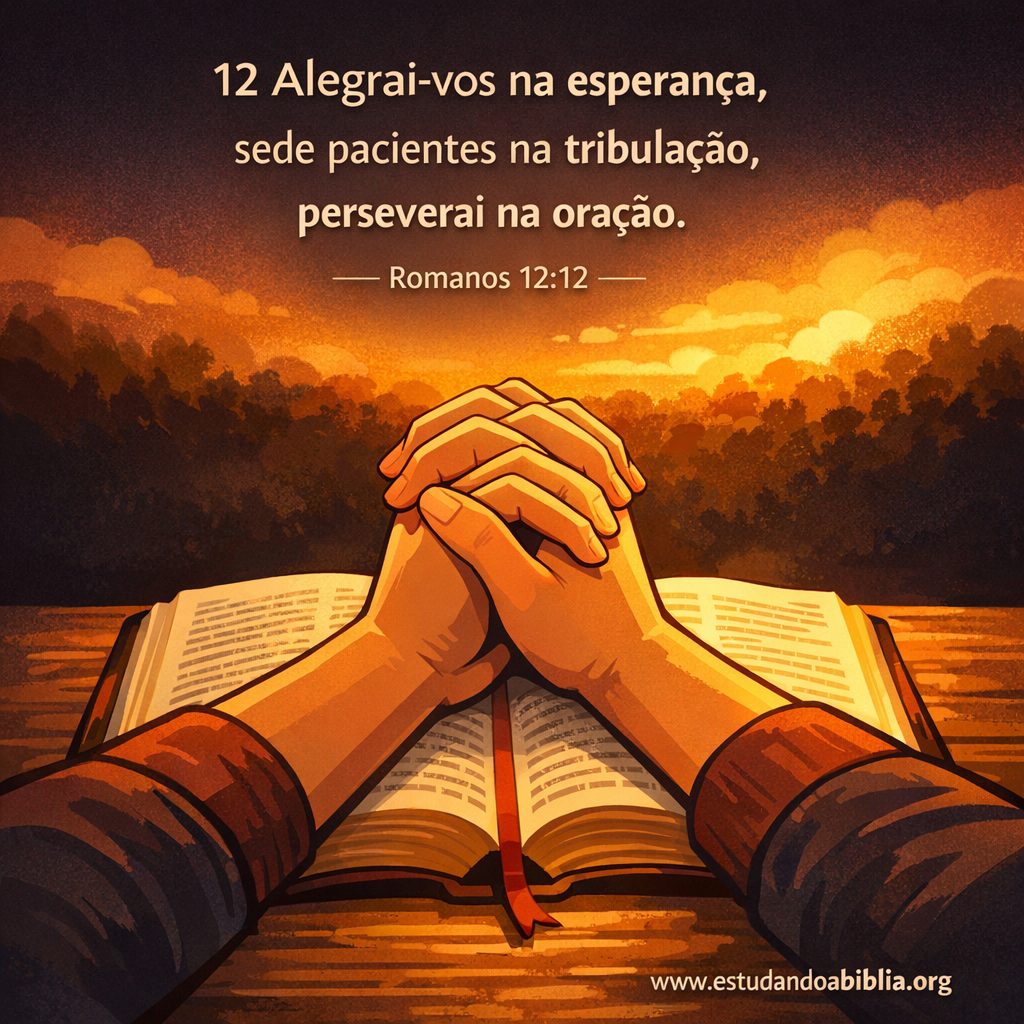 Versículo bíblico do dia - Romanos 12:12