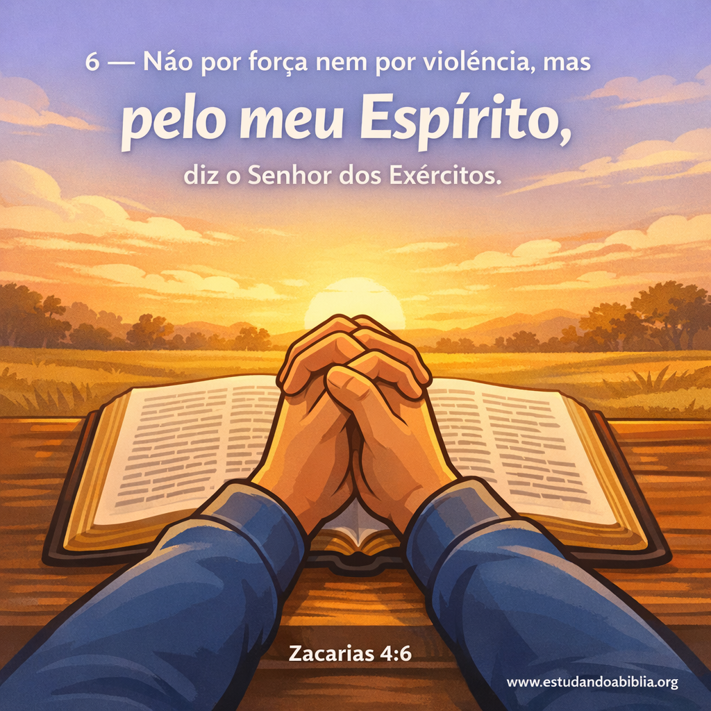 Versículo bíblico do dia - Zacarias 4:6